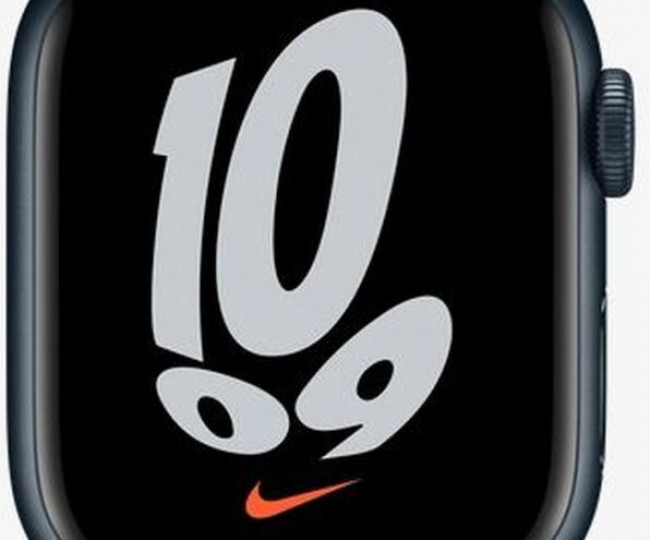 Apple Watch Nike Series 7 GPS 45mm Midnight Aluminium Case Anthracite/Black Nike Sport Band (MKNC3) 